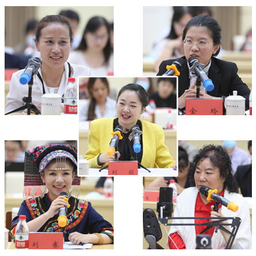 图为与会代表发言 图为与会代表发言